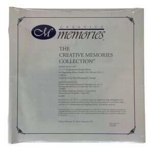 Creative Memories 12x12 Portrait Sleeves for CM-12B and CM-12 Albums 5 Sleeves